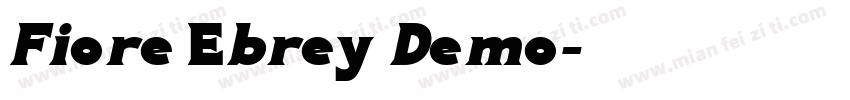 Fiore Ebrey Demo字体转换